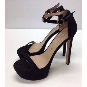 Stuart Weitzman Nudist Hollywood Heel in Black Size 10 MSRP $595